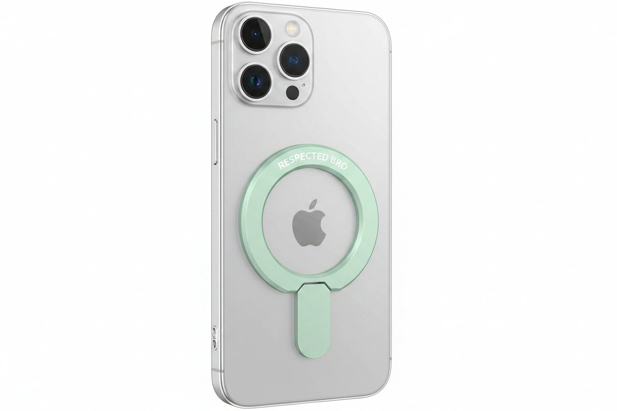Respectbro™ DualRing Grip Magnetic Phone Ring Holder & 360° Multi-Angle Stand