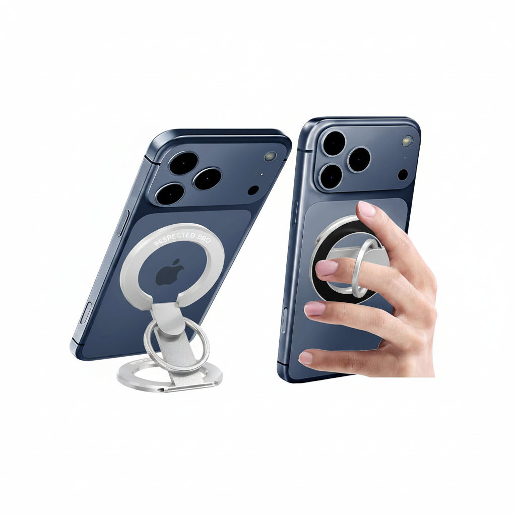 RESPECTED BRO Magnetic Phone Ring Holder with Dual Rings
