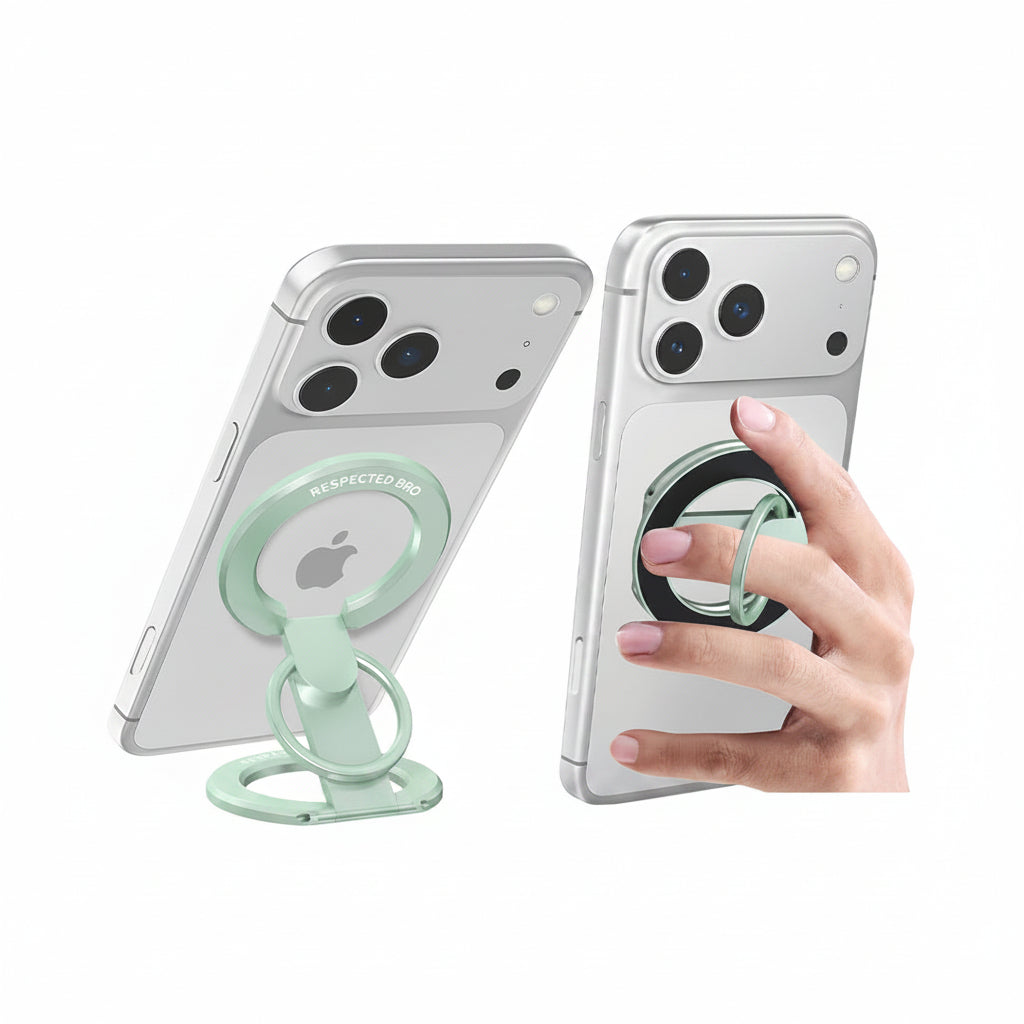 RESPECTED BRO Magnetic Phone Ring Holder with Dual Rings