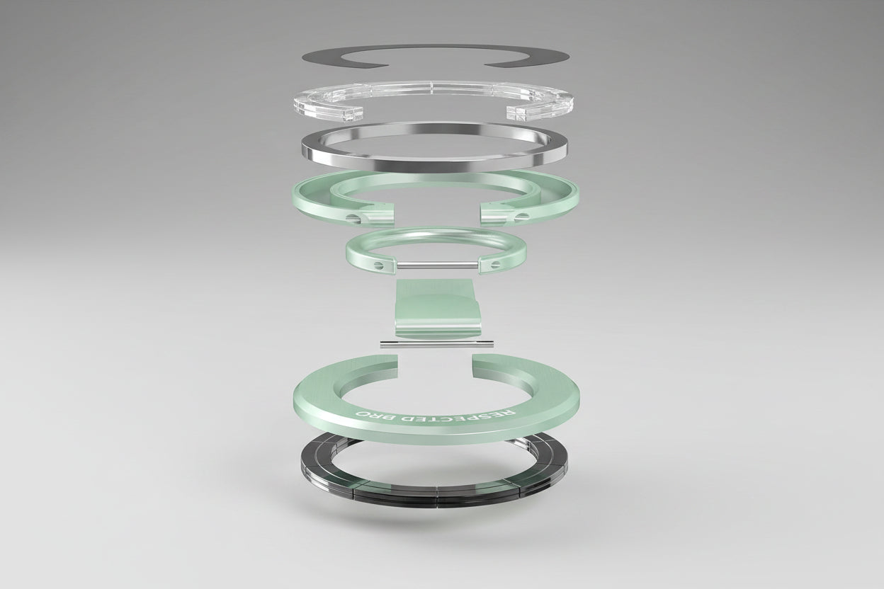 Respectbro™ DualRing Grip Magnetic Phone Ring Holder & 360° Multi-Angle Stand