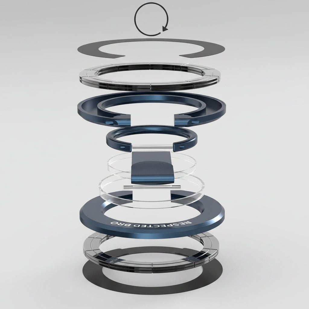 Magnetic-Phone-Ring-Holder with Dual Rings