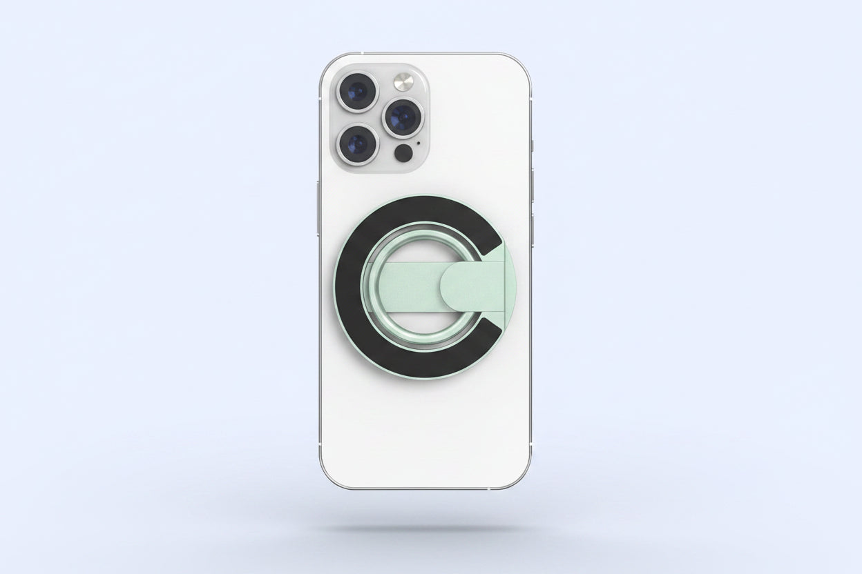 Respectbro™ DualRing Grip Magnetic Phone Ring Holder & 360° Multi-Angle Stand