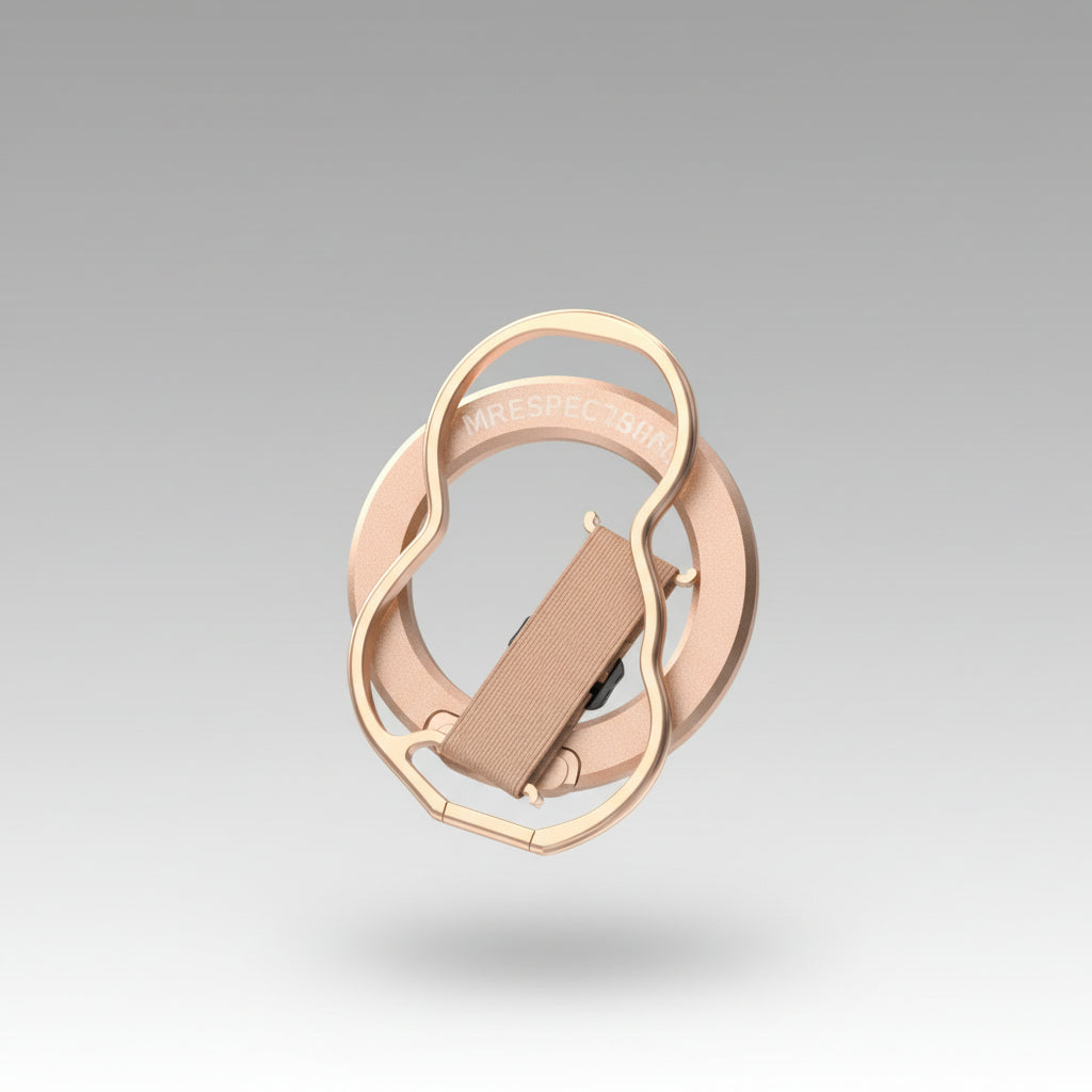 Respectbro™ MagGrip Rose 4-in-1 Magnetic Phone Grip, Stand & Finger Strap