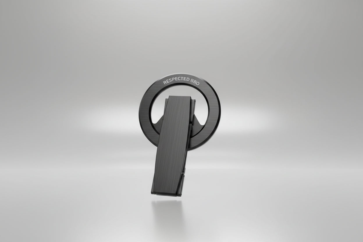 Respectbro™ MagGrip Flex Magnetic Phone Grip, Stand & Finger Strap for Total Control