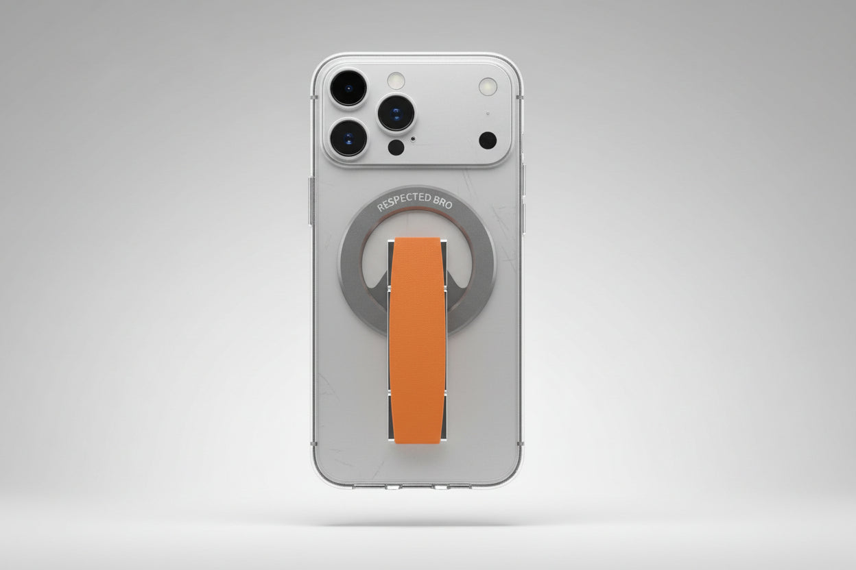 Respectbro™ MagGrip Lite Magnetic Phone Grip & Stand with Silicone Finger Strap
