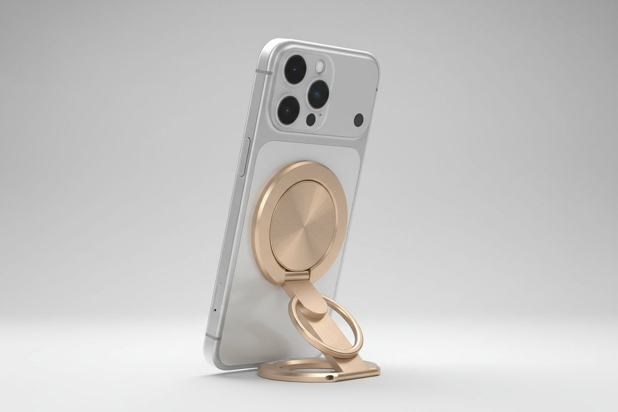 Respectbro™ DualRing MagStand Magnetic Phone Ring Holder & 360° Finger Grip Stand