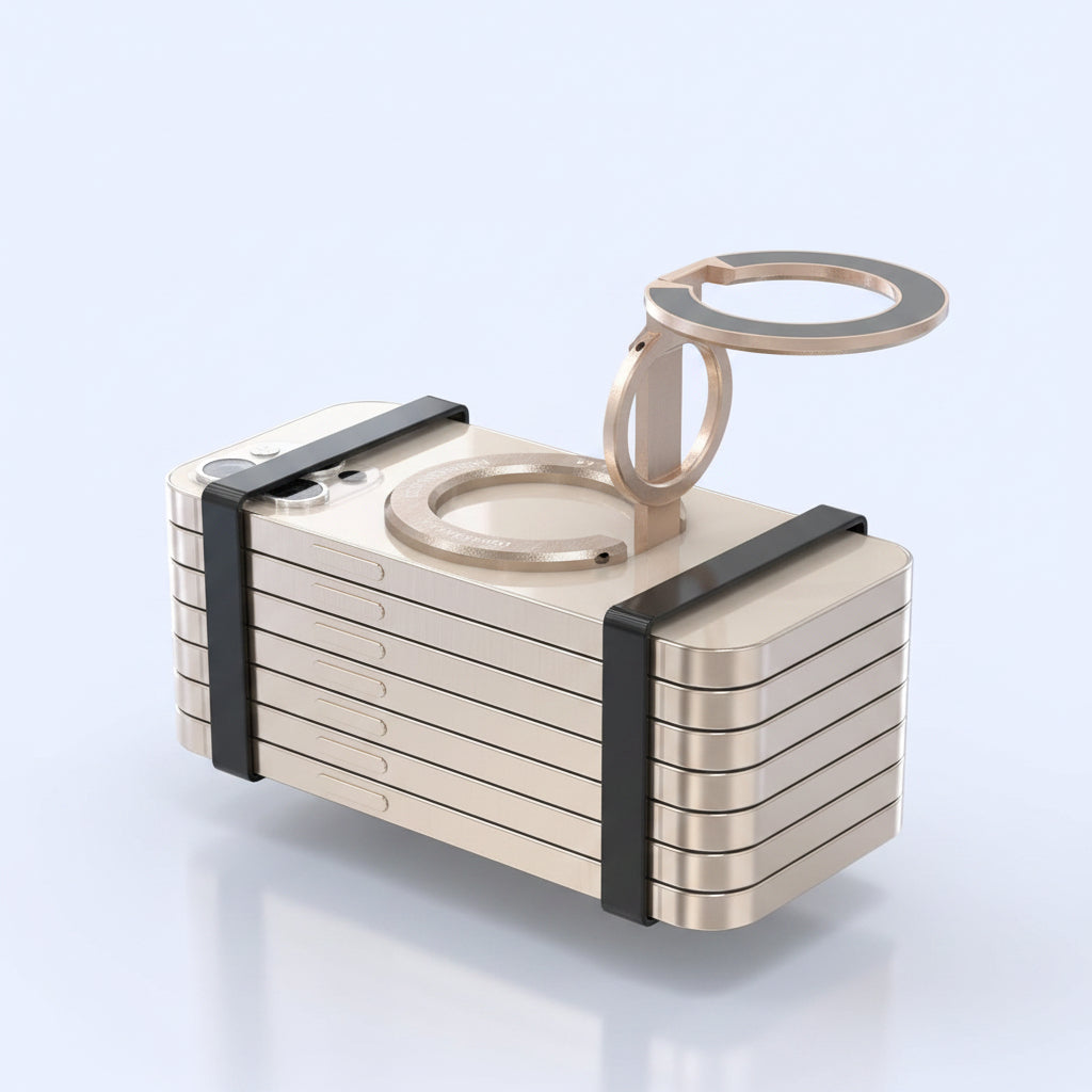 Respectbro™ DualRing MagStand Magnetic Phone Ring Holder & 360° Finger Grip Stand