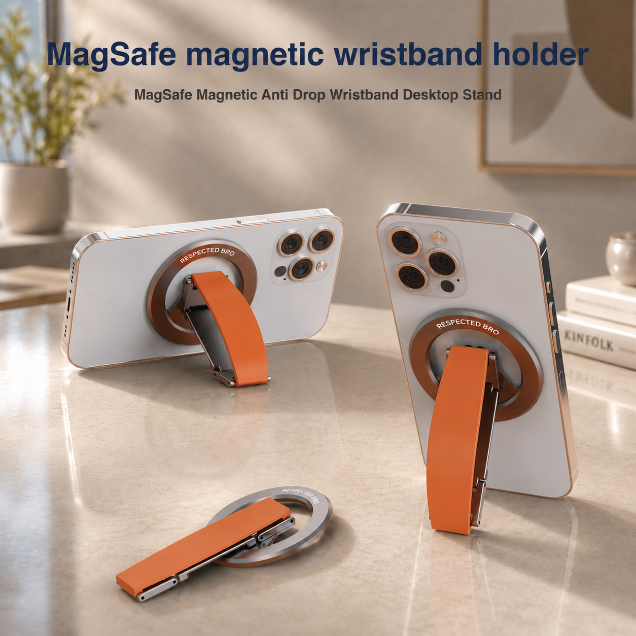 RESPECTED BRO Magnetic Phone Grip Stand