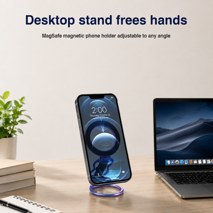 RESPECTED BRO Magnetic Phone Grip Stand with Finger Strap