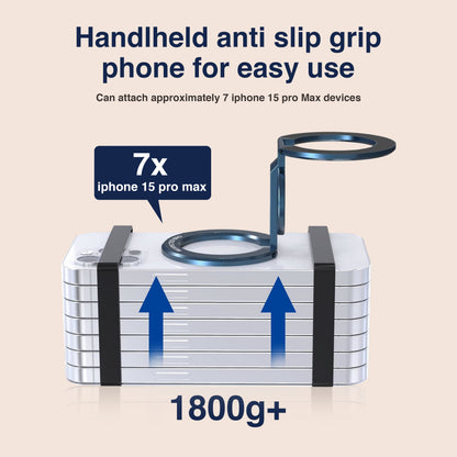 Respectbro™ Magnetic-Phone-Ring-Holder with Dual Rings (Dark Blue)