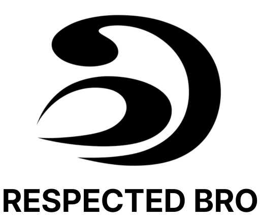 Black logo 'RESPECTED BRO'